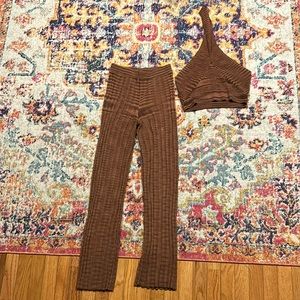 Brown Two Piece Set